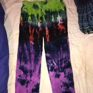 Flowy tye dye pants